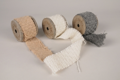 a237wg Ruban en coton naturel assorti 4.5cm x 2m