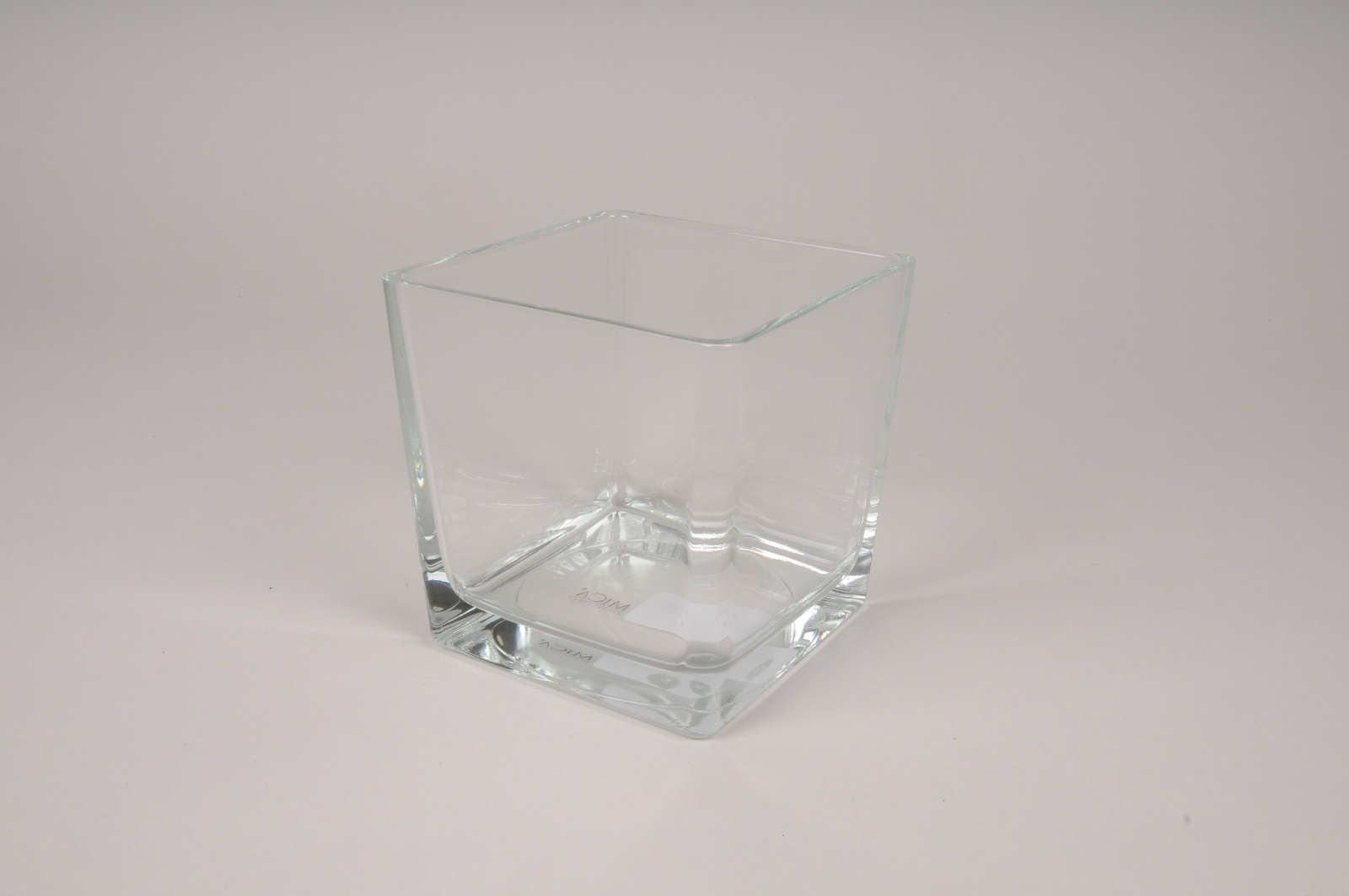 Glass cube vase 11.5x11.5cm H12cm