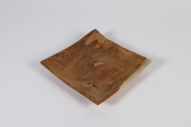 a259wg Plateau en teck 19x19cm