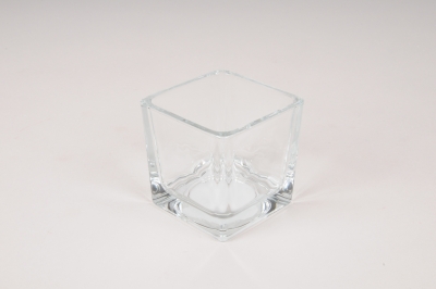 A262NH Glass cube vase 6x6cm H6cm