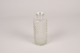 A270NH Clear glass bottle vase D5cm H13cm