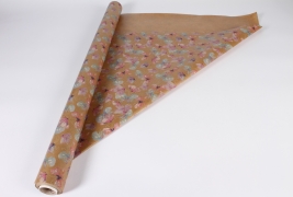 A281BD Kraft paper roll with butterfly pattern 80cmx20m