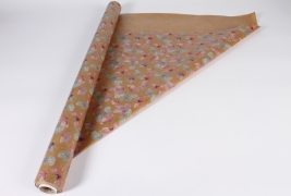 A281BD Rouleau de papier kraft motif papillon 80cmx20m