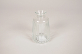 A281R4 Glass bottle vase D6.5cm H11cm