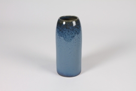 A287QS Dark blue ceramic vase D8cm H18.5cm