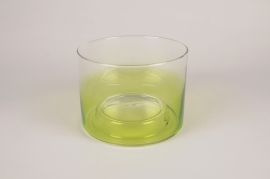 A288W3 Coupe en verre vert clair D19cm H14cm