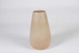 A291QS Taupe ceramic vase D16cm H25.5cm