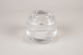 A293R4 Photophore en verre D9cm H9cm