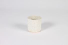 A295QS Cache-pot en céramique blanc D7cm H7cm