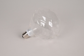 A298DQ Support en verre décoratif pour ampoule  D12.5cm H16cm