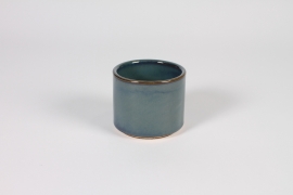 A300QS Dark blue ceramic planter D8.5cm H7.5cm