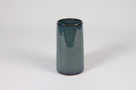 A304QS Dark blue ceramic vase D10cm H18cm