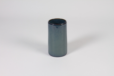 A306QS Dark blue ceramic vase D7.8cm H13.5cm