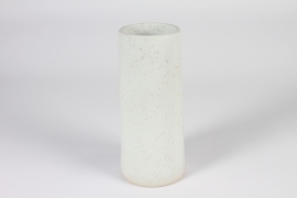 A308QS Vase en céramique blanc D11.5cm H27cm