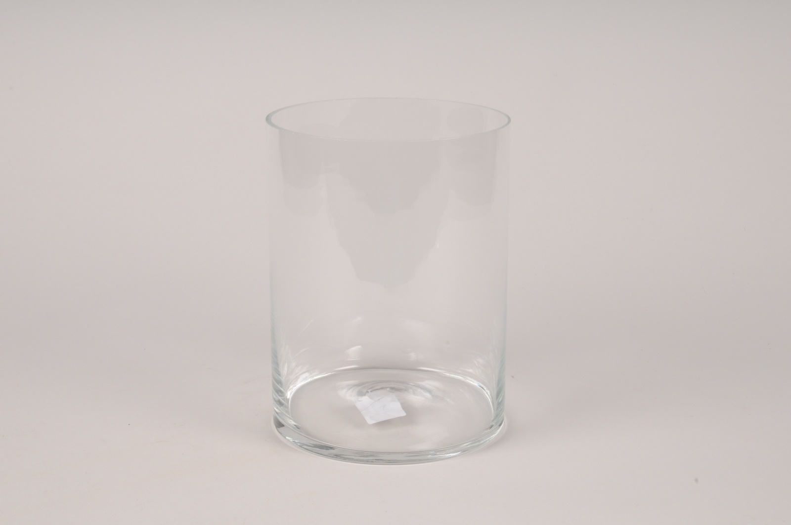 Vase en verre cylindre D15cm H19.5cm