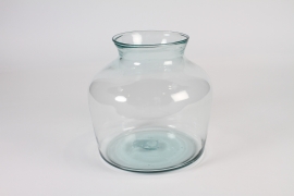 A324R4 Vase en verre transparent D24cm H25cm