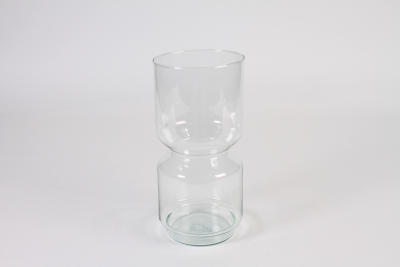 A326R4 Clear deco glass vase D12cm H25cm