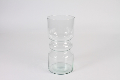 A327R4 Vase en verre d�co transparent D12cm H25cm