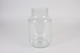 A328R4 Clear glass vase D18cm H30cm