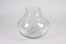 A332R4 Clear deco glass vase D31cm H29cm