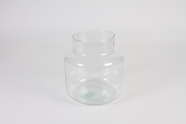 A335R4 Clear glass vase D17cm H20cm