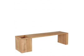 A336DQ Natural acacia wood bench 147x39cm H35cm