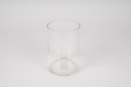 A339I0 Clear glass cylinder vase D10cm H15.5cm