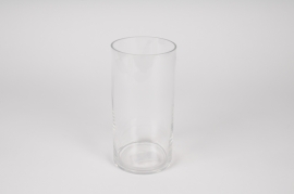 A348I0 Vase en verre cylindre D10cm H20cm
