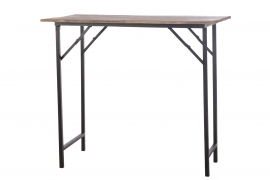 A349U7 Table wood and metal 118x55cm H103cm