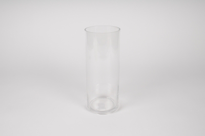 A351I0 Clear glass cylinder vase D10cm H25cm