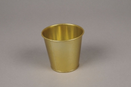 A361KM Gold zinc planter D8.5cm H8cm