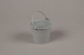 A393KM Seau en zinc gris clair D6.5cm H5.5cm