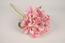 a394am Pink artificial hydrangea H69cm