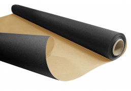 A394QX Rouleau de papier kraft noir 0.80x120m