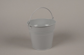 A397KM Seau en zinc gris clair D16cm H14cm