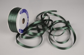 A398UN Ruban satin vert fonc&eacute; 12mm x 100m
