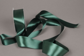A399UN Green satin ribbon 40mm x 25m