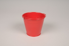 A423KM Red zinc bucket D9cm H8cm
