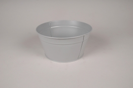 A426KM Grey zinc bowl planter D19.5cm H10cm