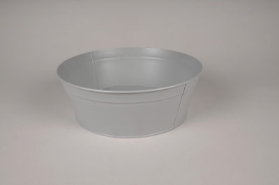 A427KM Coupe en zinc gris D30.5cm H10.5cm