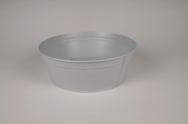 A427KM Grey zinc bowl planter D30.5cm H10.5cm