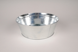 A429KM Coupe en zinc naturel D30.5cm H10.5cm