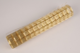 A431MG Wire mesh roll decoration gold 35cm x 5m