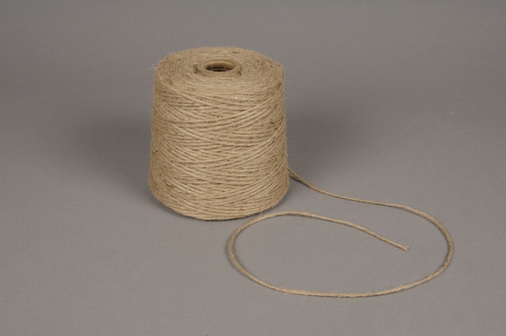 Natural thread burlap roll 1kg
