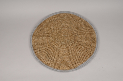 A446U7 Tapis en jonc naturel D58cm