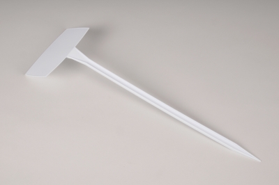 A451MG Bag of 6 white tags on stick 15x9cm H50cm