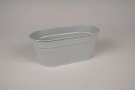 A453KM Jardinière en zinc gris 22x10cm H9cm