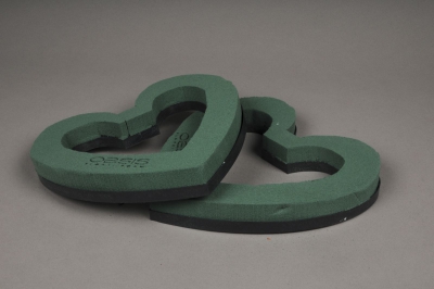 A453QV Pack of 4 open heart floral foam D22cm