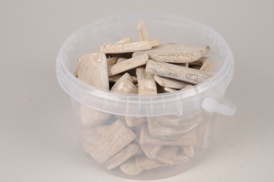 A459SK Bucket 2.5L white decorative wood