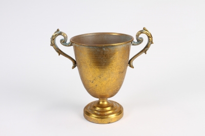 A461NM Vase M�dicis en m�tal or antique D16.5cm H24.5cm
